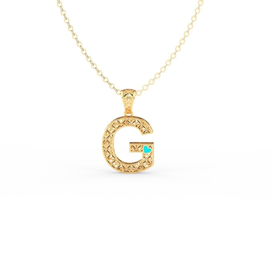 سلسلة ذهب حرف G عيار 21
