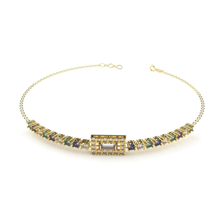 Italian style bracelet, 18-karat gold