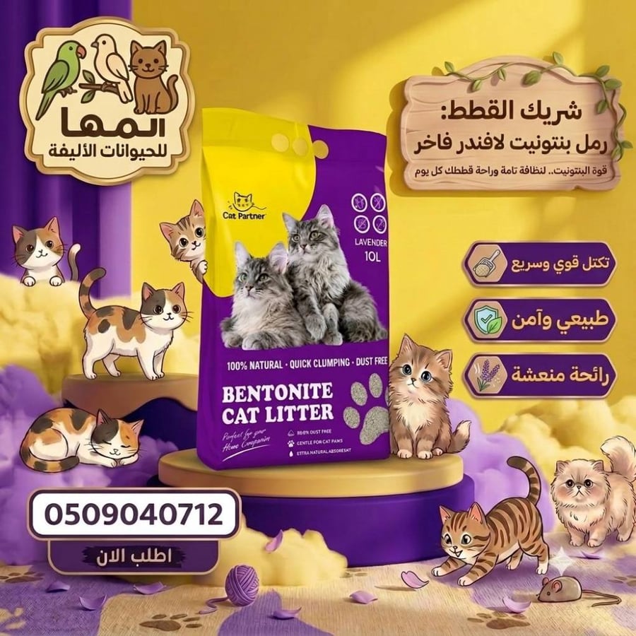 رمل قطط 10 كيلو