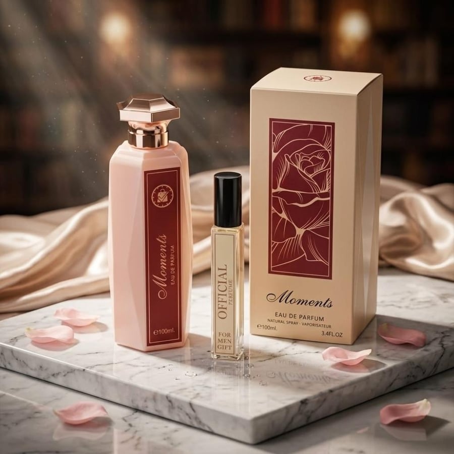 عطر لحظات النسائي الفاخر | حضور أنثوي لا يُنسى عروض اليوم الوطني
