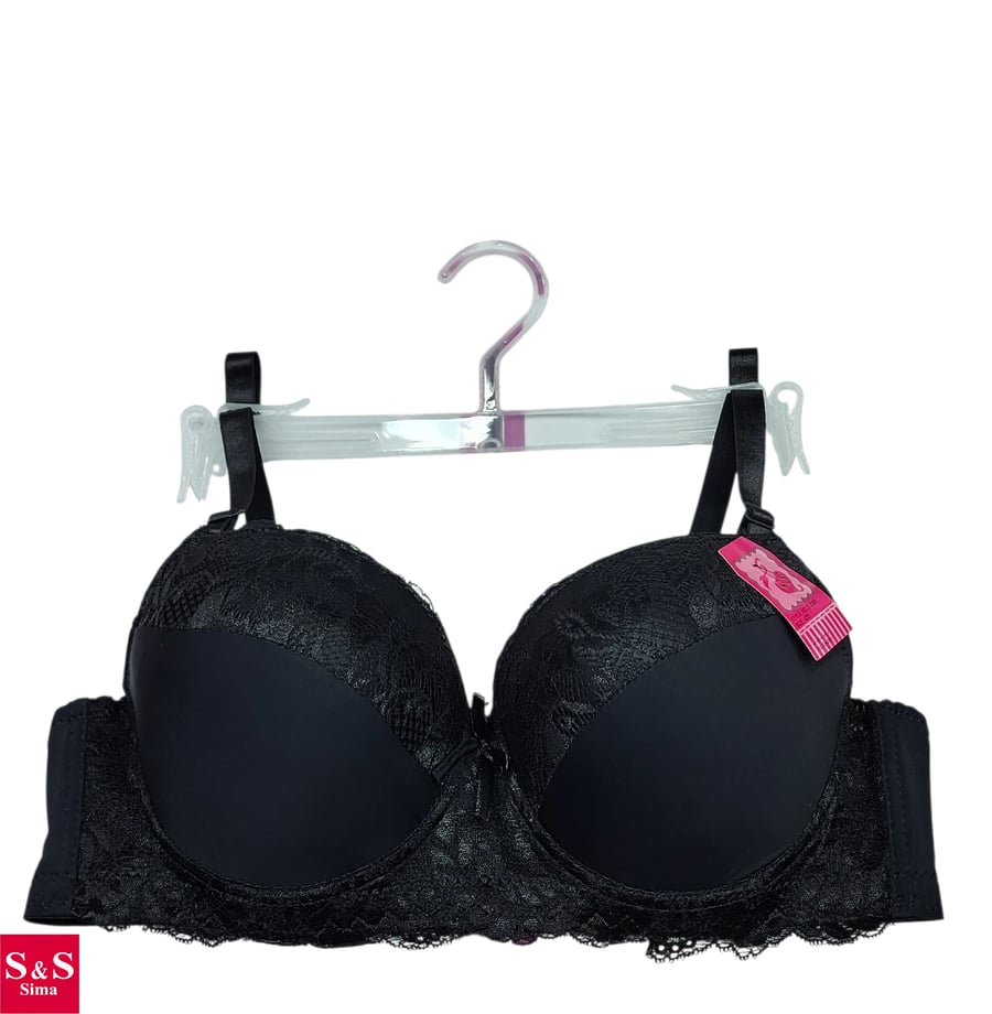2 قطع سنتيان اسفنج نص كاب دانتيل ماركة S&S SIMA