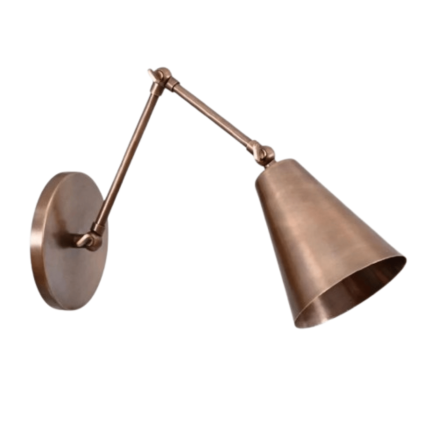 Articulated Brass Wall Sconce