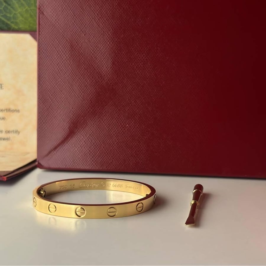 Cartier bracelet with screwdriver - gold
