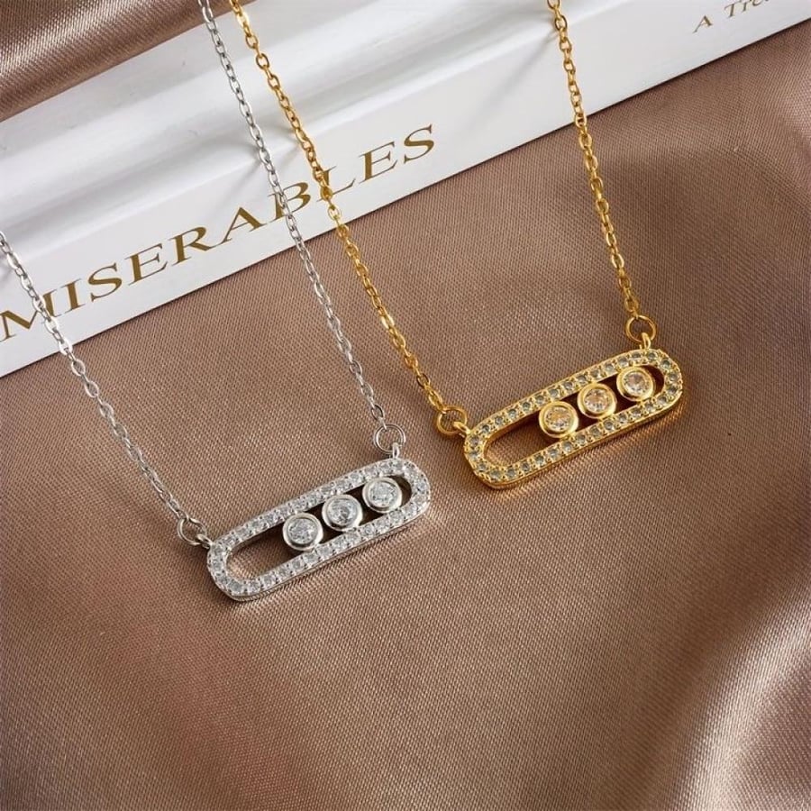 Messika necklace - gold - silver