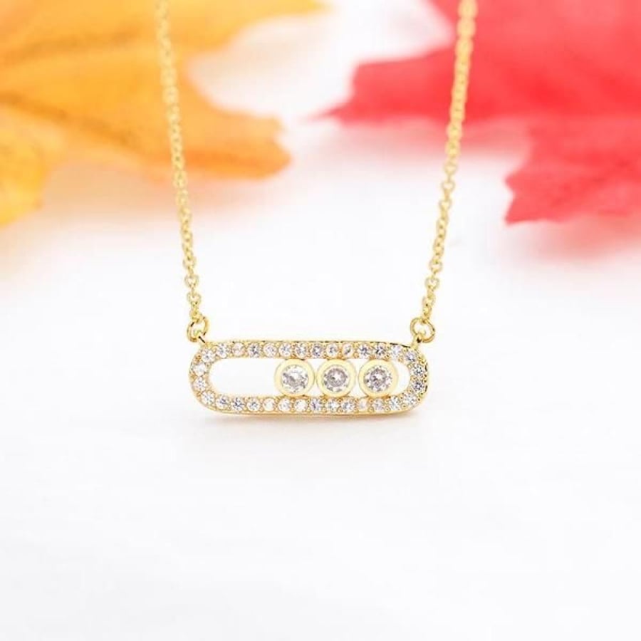 Messika necklace - gold - silver