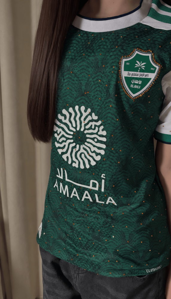 تيشيرت الأهلي بالكريستال