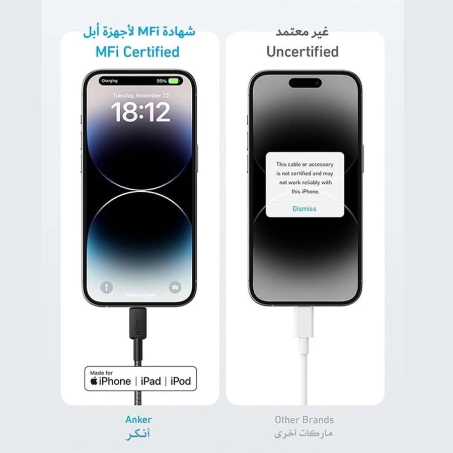 كابل أنكر USB-C إلى USB-C