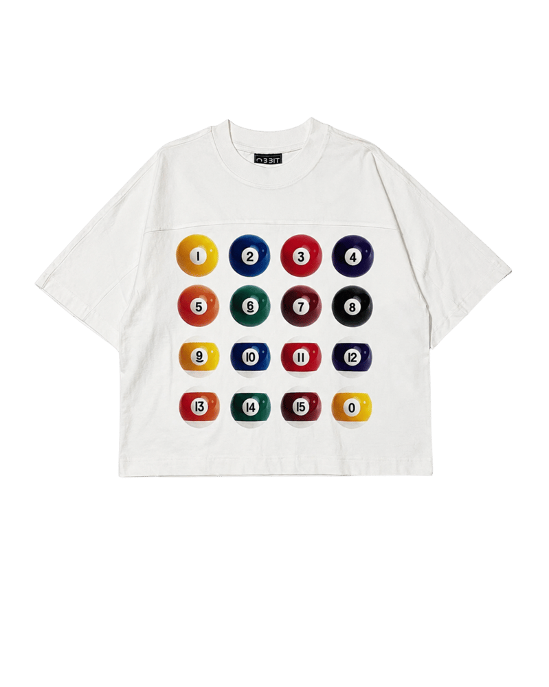 Billiards t-shirt in white