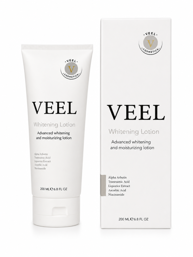 ڤيل- veel لوشن تفتيح للتصبغات والمناطق الداكنه في الجسم والمناطق الحساسه 200 ml