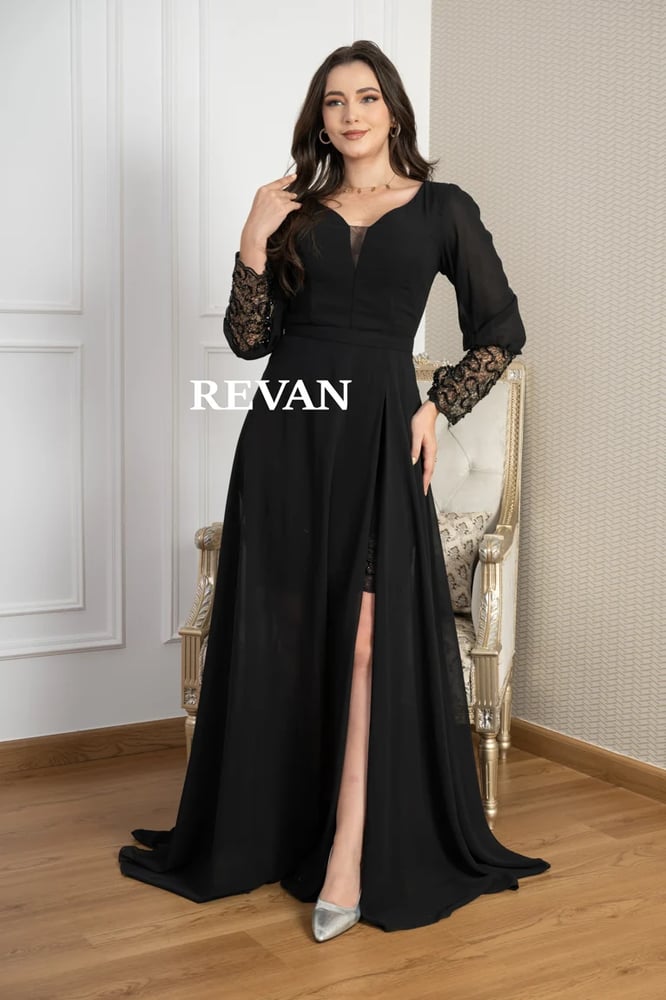 A chiffon evening dress inside me