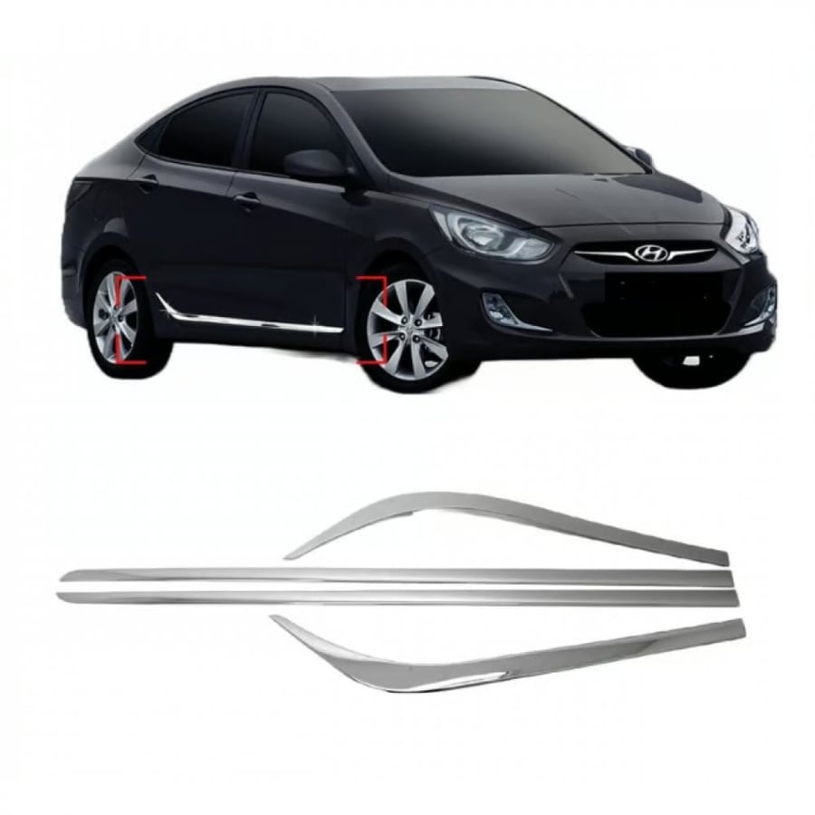 Side door trims for Hyundai Accent 2011 - 2017