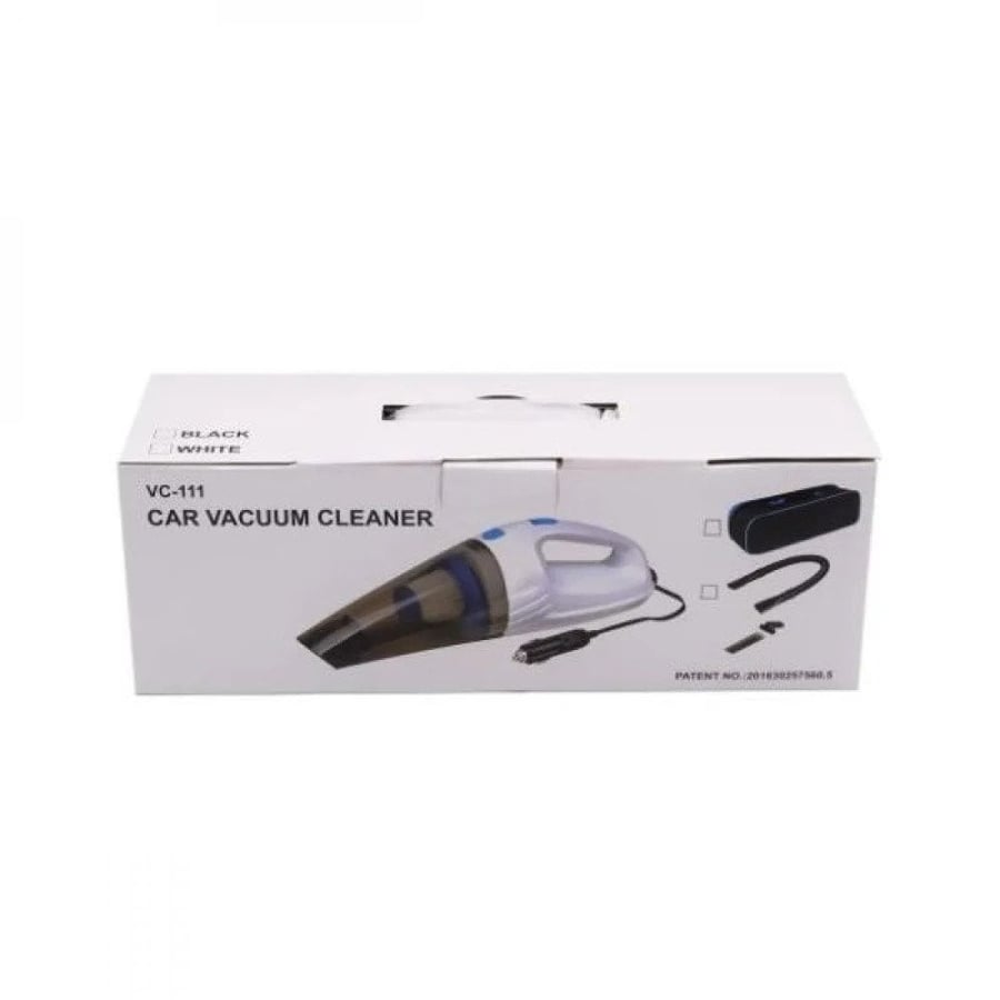 Electric car vacuum cleaner operating with rotary motion