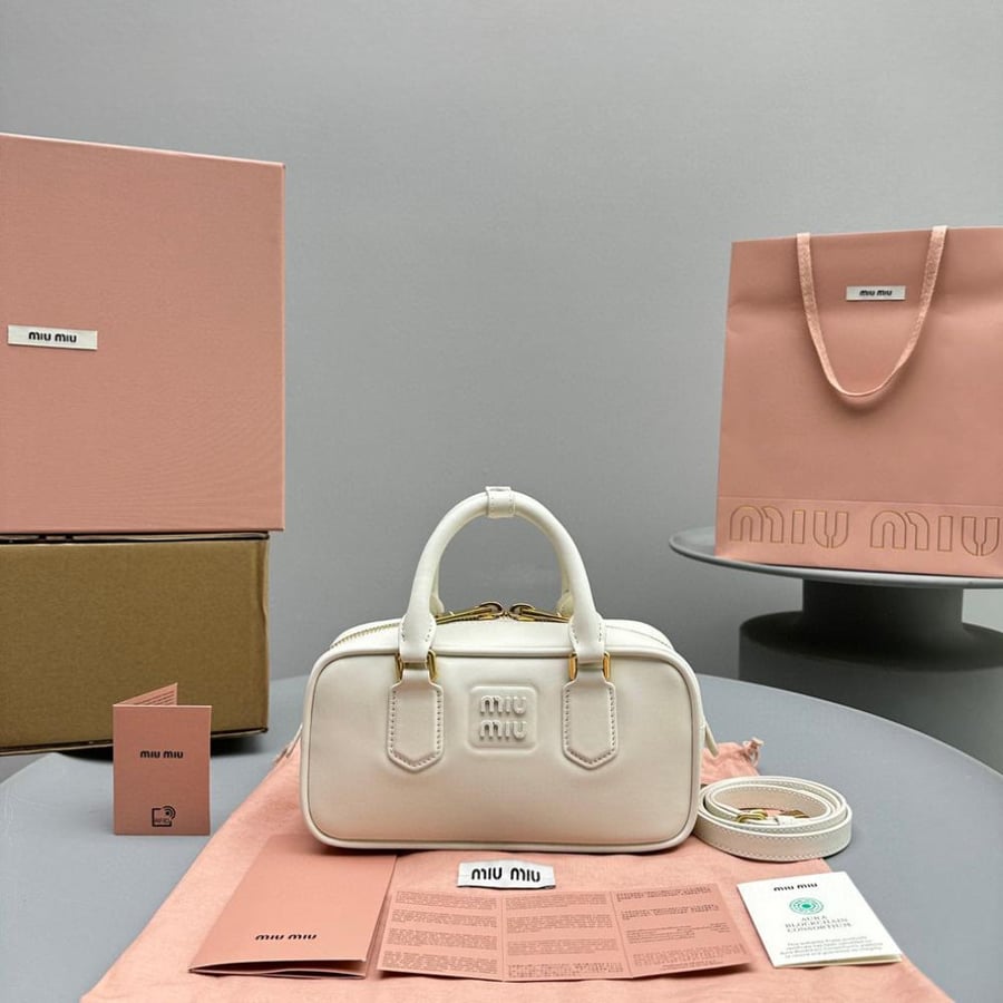 Miu Miu Arcadie leather regular bag