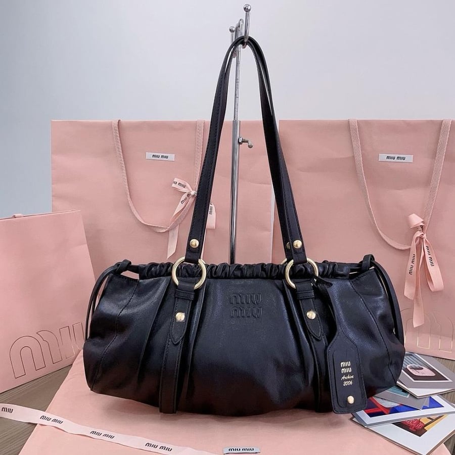 Miu Miu Joie nappa leather medium