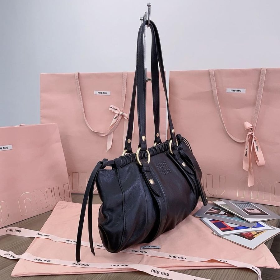 Miu Miu Joie nappa leather medium