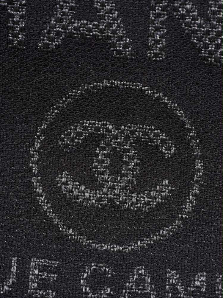 شانيل توت باق black Chanel Deauville canvas tote