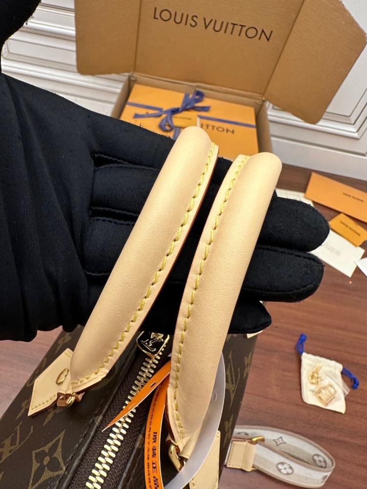 لويس فيتون سبيدي 20 Speedy Bandoulière ستراب حوافها بيج
