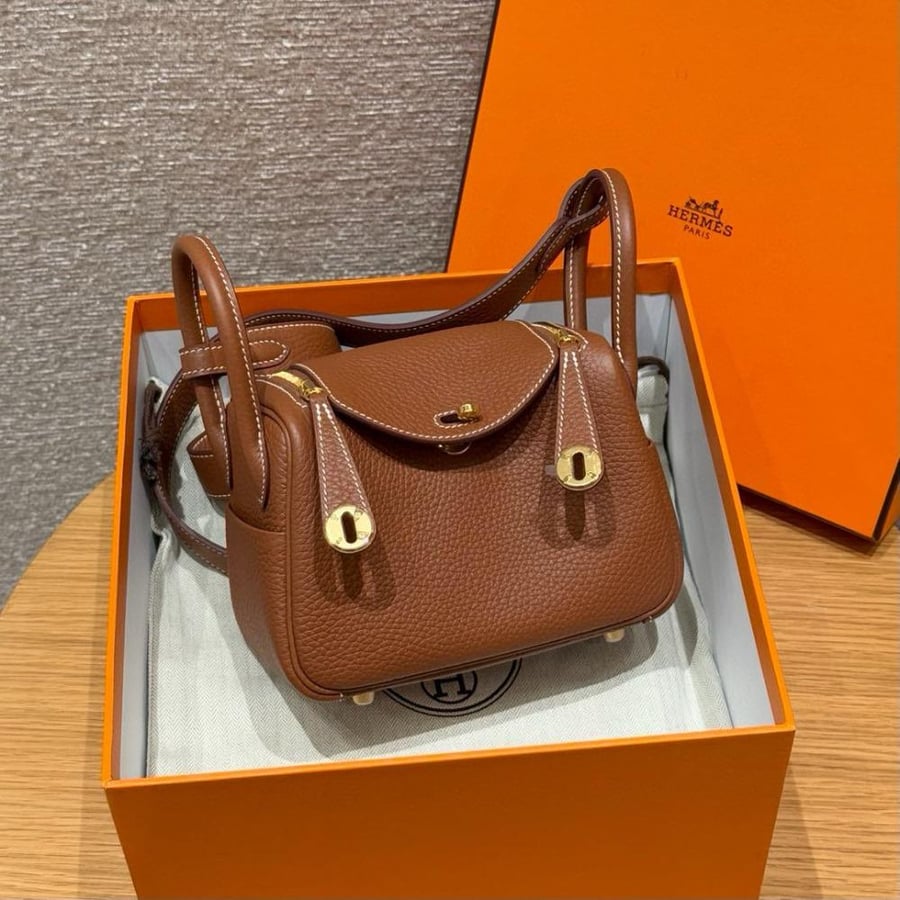 ارميز ليندي Lindy mini مقاس 19cm لون الهاردوير ذهبي