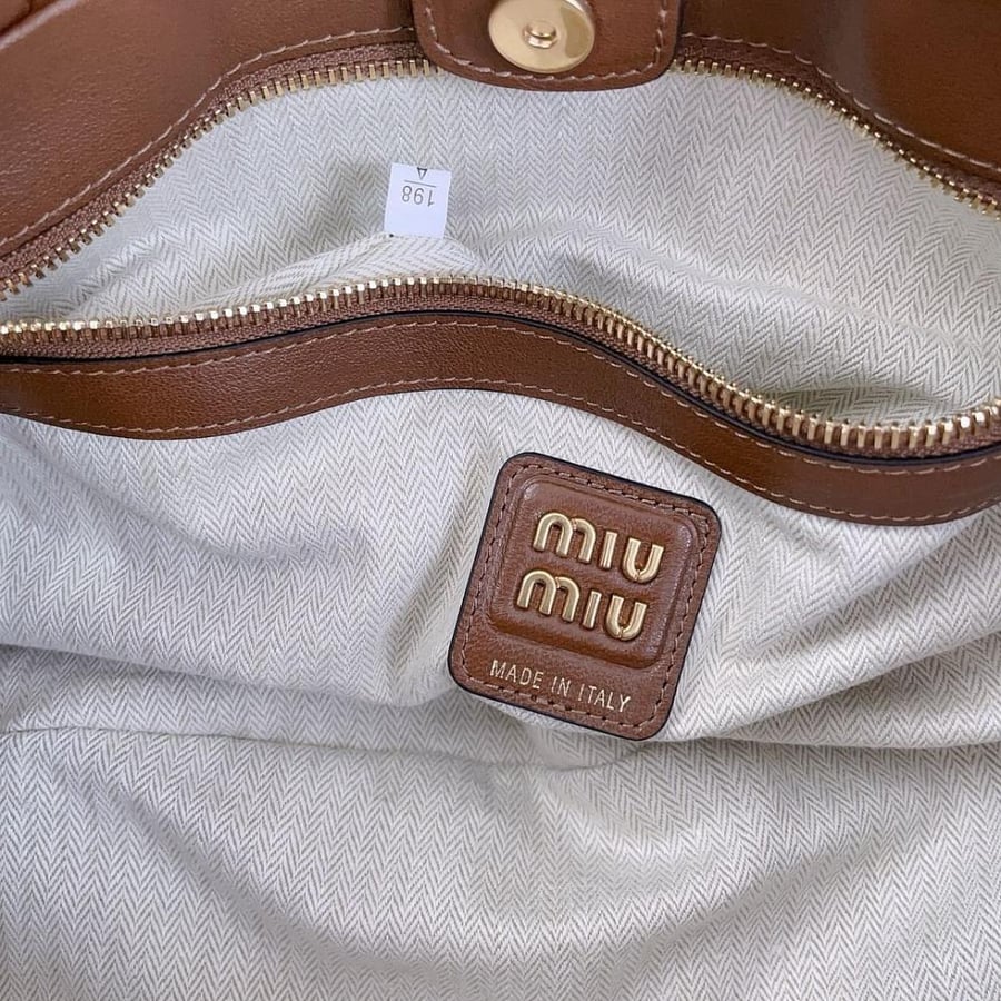 Miu Miu Joie nappa leather medium