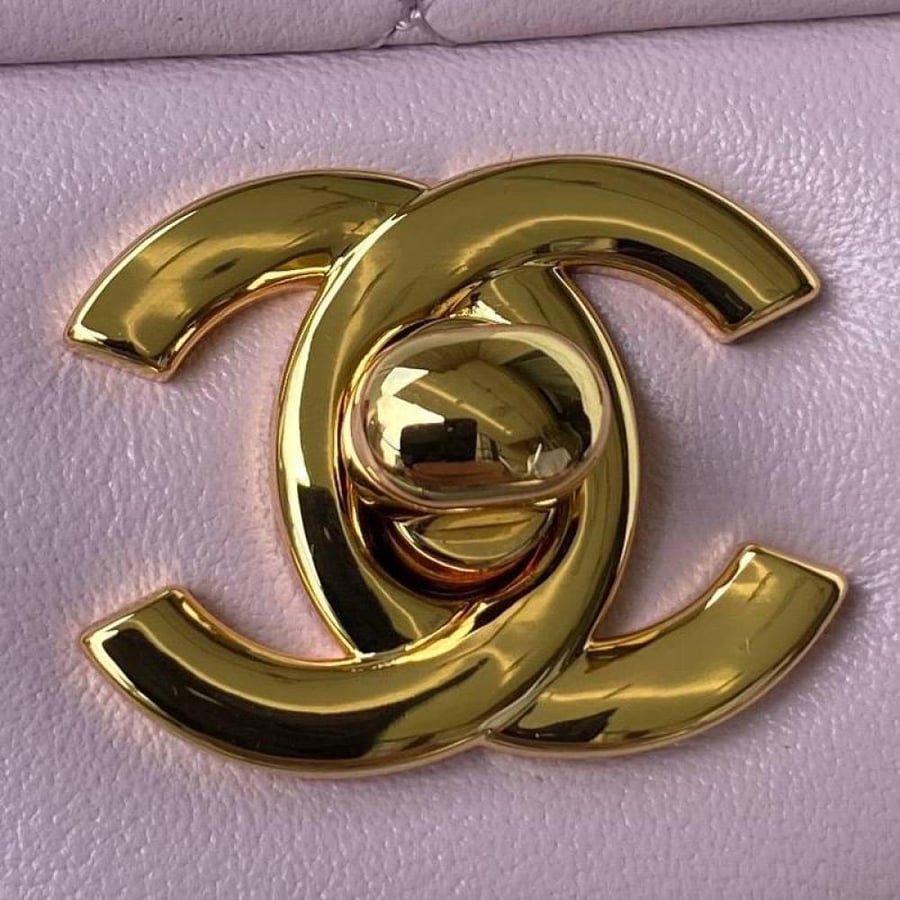 Chanel Classic Mini Leather Lamb Skin Bag Size 20cm