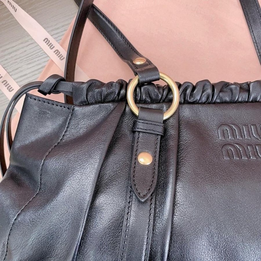 Miu Miu Joie nappa leather medium