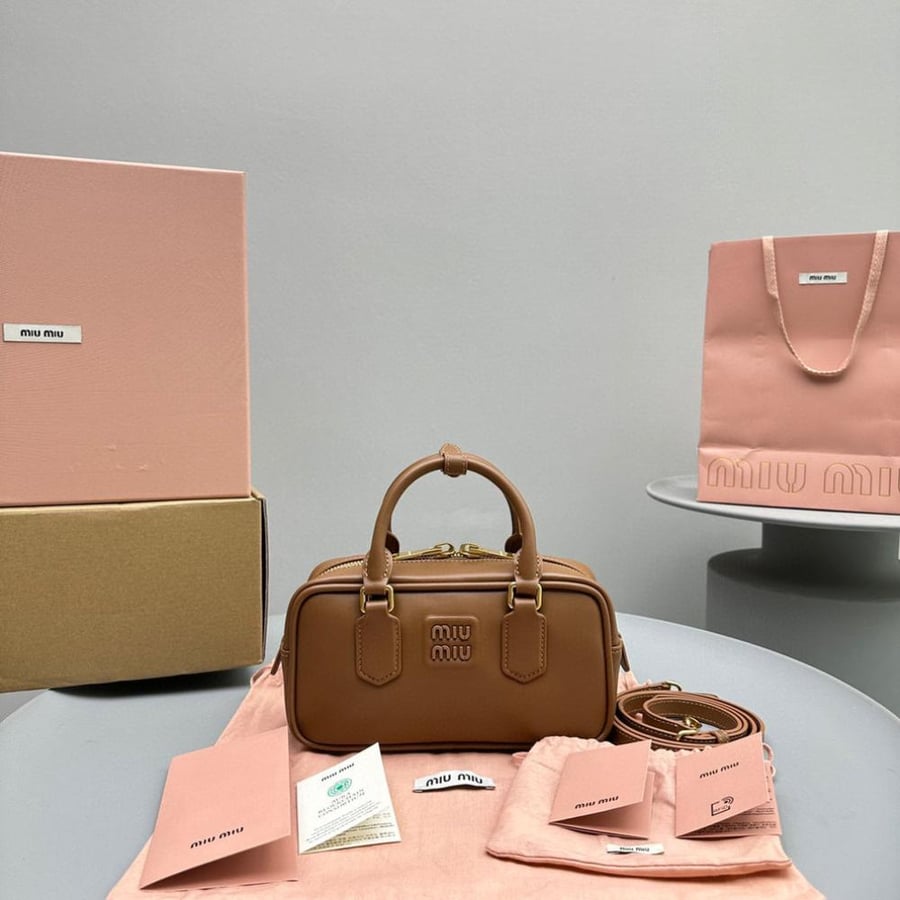Miu Miu Arcadie leather regular bag