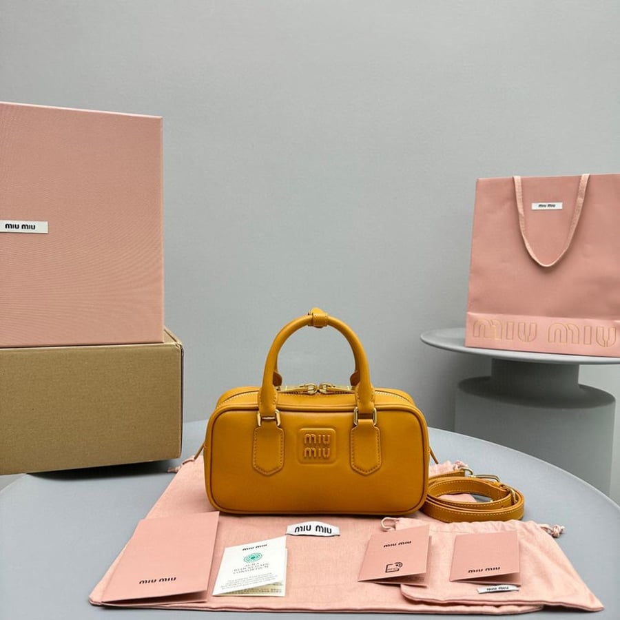 Miu Miu Arcadie leather regular bag