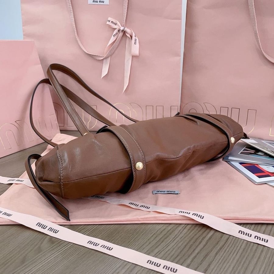 Miu Miu Joie nappa leather medium