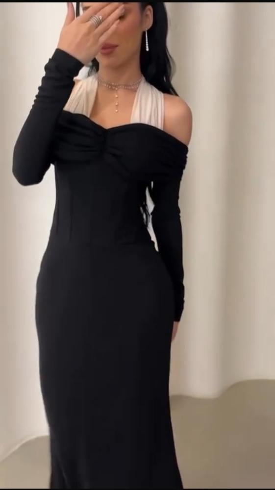 فستان سهره فخم اسود