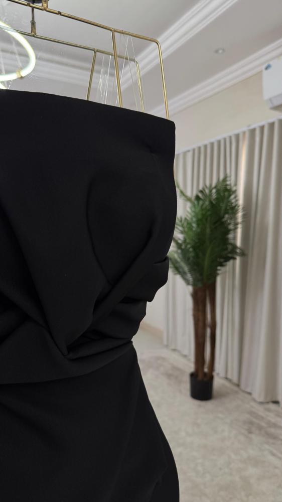 فستان  سهره فخم اسود وابيض
