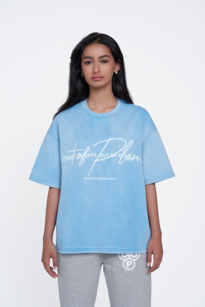 Baby blue washed T-shirt