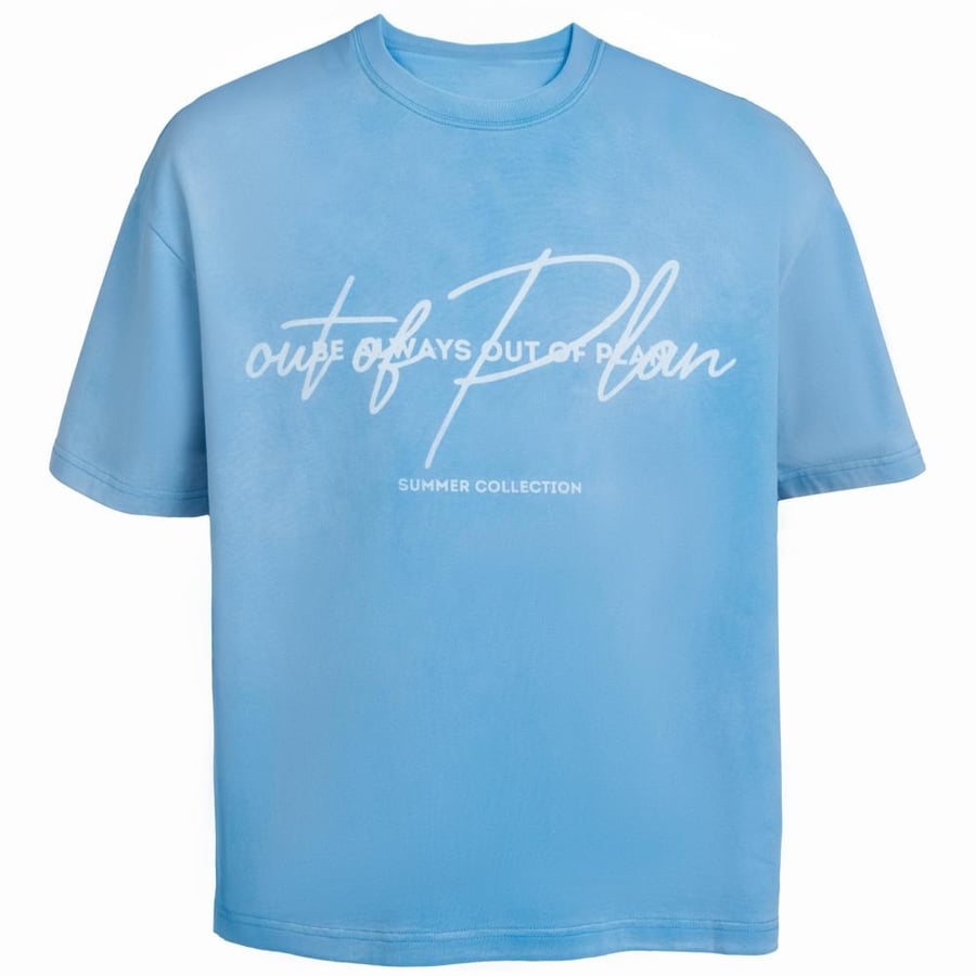 Baby blue washed T-shirt
