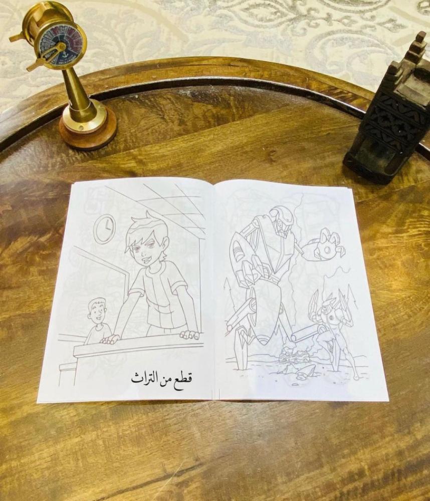 عدد ٤ كتيبات تلوين بشخصيات كرتونية ؛ السعر للجميع ٤ حبات