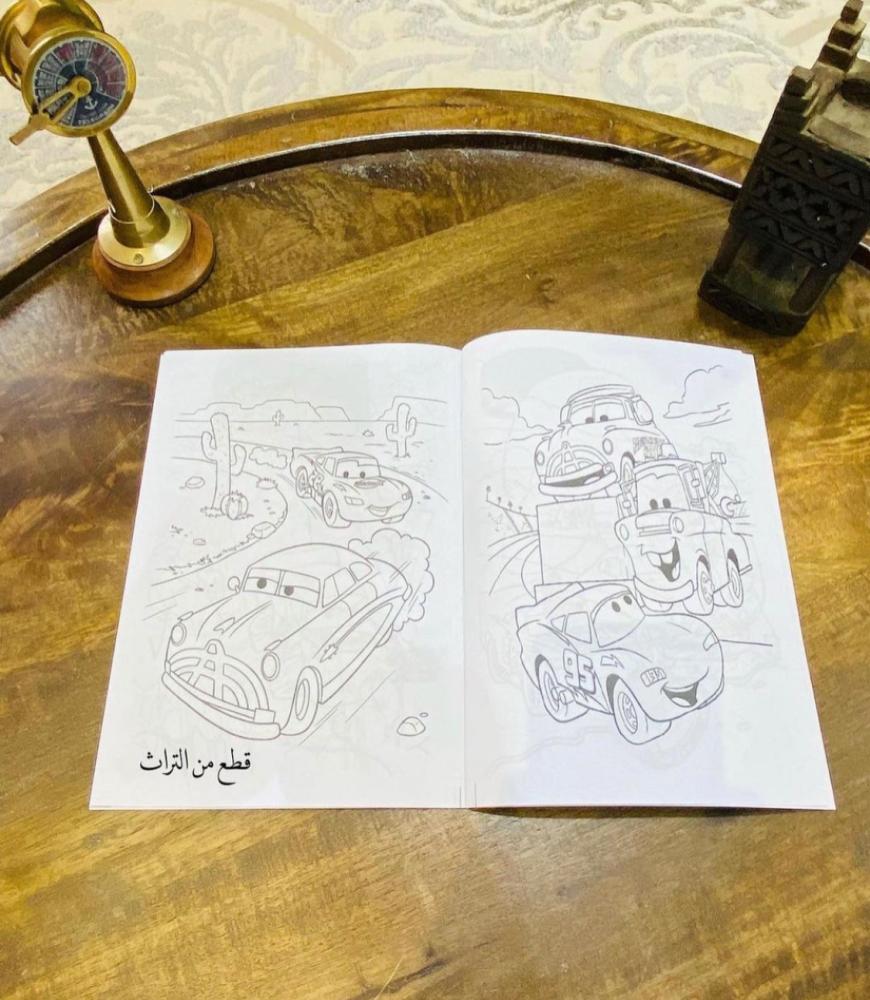 عدد ٤ كتيبات تلوين بشخصيات كرتونية ؛ السعر للجميع ٤ حبات