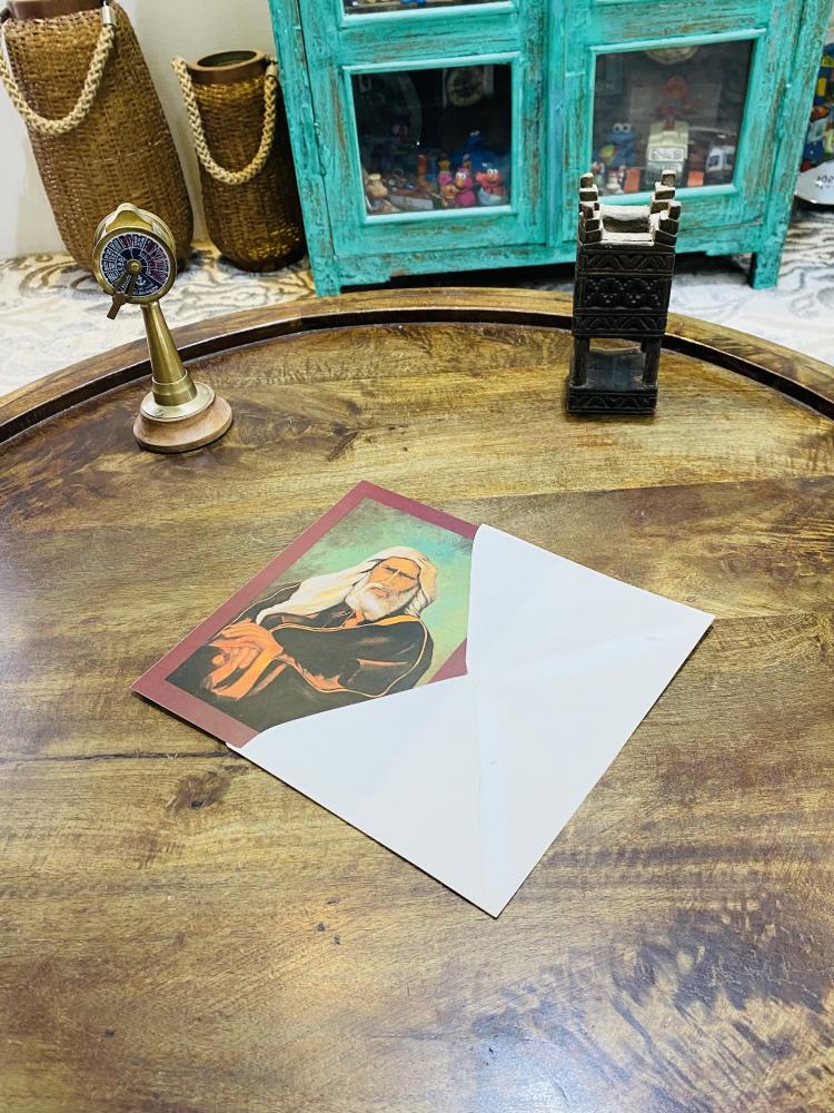 من النوادر؛ كرت بريدي بمنظر جميل؛ يوجد خلف الكرت معلومات توضيحية عنه إضافةً إلى ظرف خاص به؛ كانت الرسائل تكتب داخل هذا الكرت وتوضع داخل الظرف وترسل بالبريد فترة السبعينات وبداية الثمانينات الميلادية (مقتنى مميز جداً)