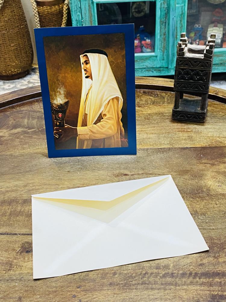 من النوادر؛ كرت بريدي بمنظر جميل؛ يوجد خلف الكرت معلومات توضيحية عنه إضافةً إلى ظرف خاص به؛ كانت الرسائل تكتب داخل هذا الكرت وتوضع داخل الظرف وترسل بالبريد فترة السبعينات وبداية الثمانينات الميلادية (مقتنى مميز جداً)