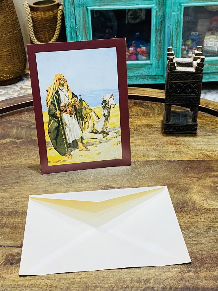 من النوادر؛ كرت بريدي بمنظر جميل؛ يوجد خلف الكرت معلومات توضيحية عنه إضافةً إلى ظرف خاص به؛ كانت الرسائل تكتب داخل هذا الكرت وتوضع داخل الظرف وترسل بالبريد فترة السبعينات وبداية الثمانينات الميلادية (مقتنى مميز جداً)