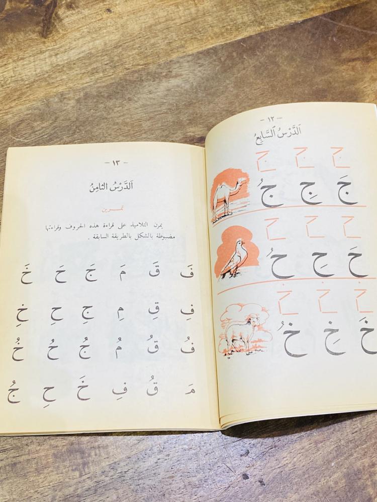 من البنود الشحيحة والقديمة؛ من المناهج التعليمية في المملكة العربية السعودية؛ مقرر البداية في التهجي والمطالعة الجزء الأول عمره أكثر من ٥٠ عام؛ لم يستخدم