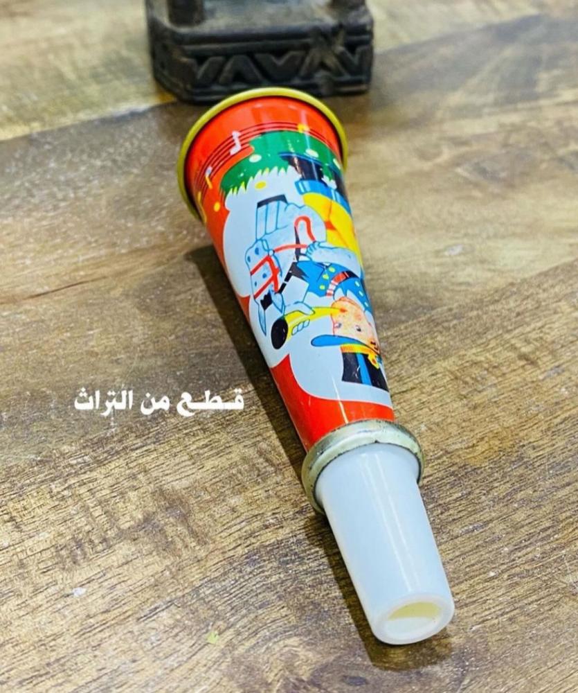 من النوادر؛ زميرة من الصاج أنيقة جداً وصوت قوي ومميز؛ تعتبر من نوادر الزميرات؛ مخزنة تخزين ممتاز لم تستخدم؛ صناعة اليابان