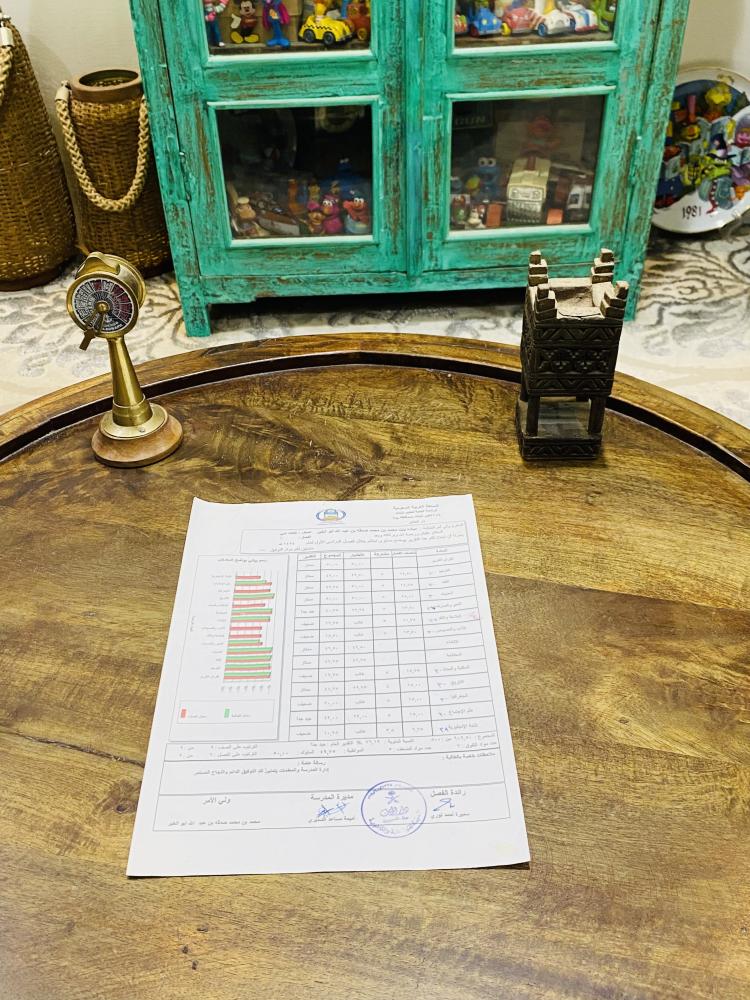 من النوادر؛ شهادة عام ١٤٢٤هـ