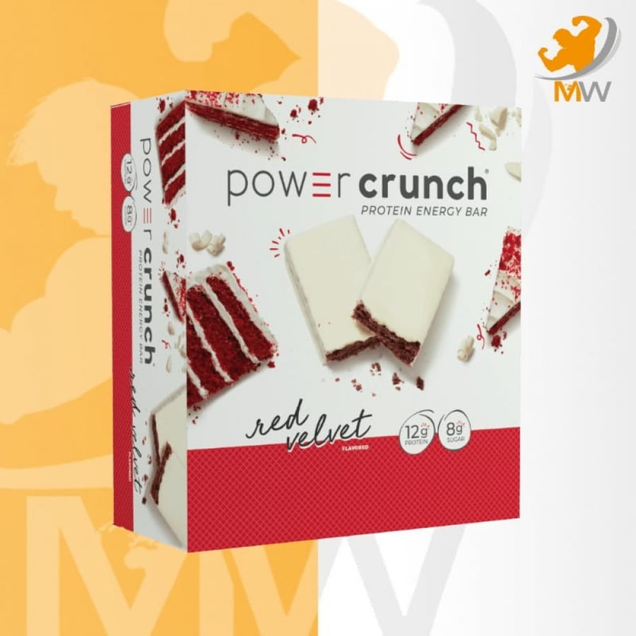 Power Crunch Wafer with Protein Red Velvet, carton of 12 pieces