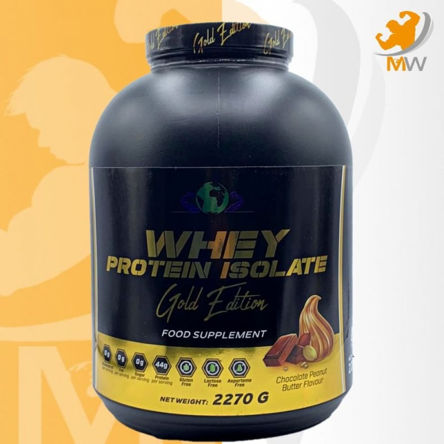 جولد اديشن واي ايزوليت شوكولاته بالفول السوداني 2.27 كيلو Whey Protein Isolate Gold Edition 2.27KG