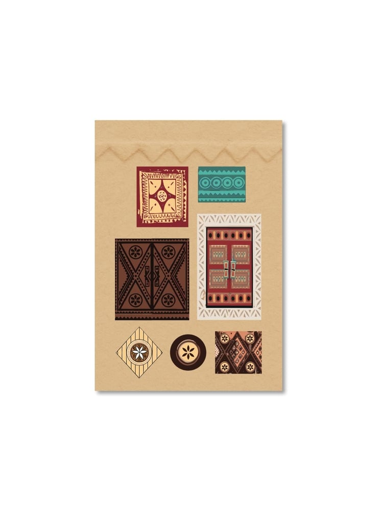 ستيكر الأبواب النجدية - Najdi Doors Sticker