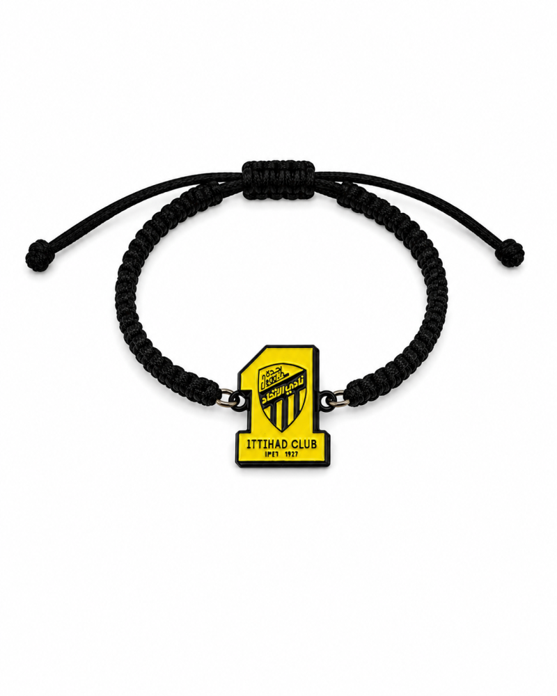 Al-Ittihad Club Adjustable Rope Bracelet | Saudi Football Souvenir