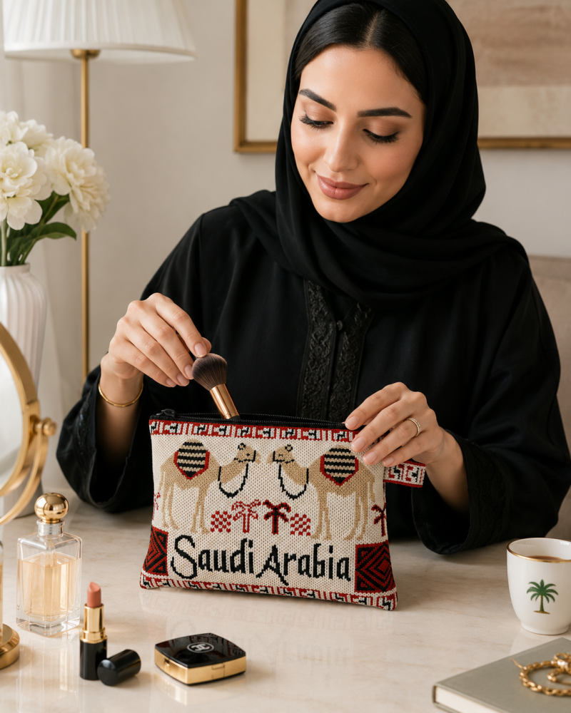 Sadu Camel Handmade Woven Pouch | Saudi Souvenir