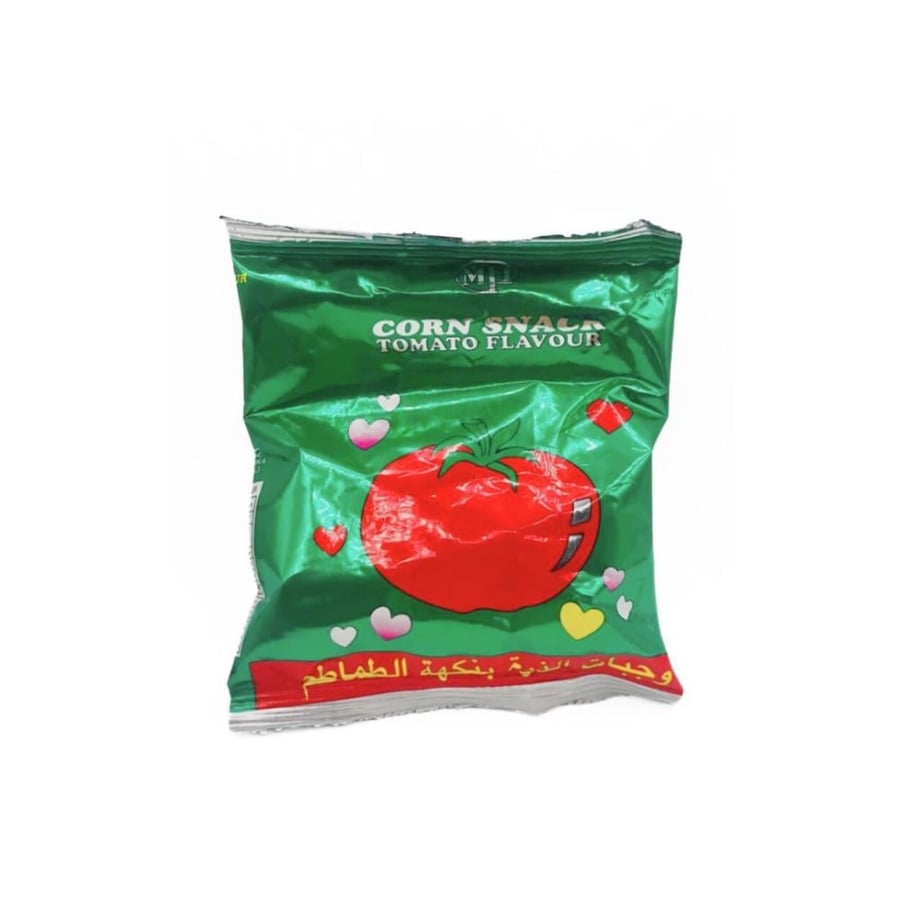 Corn chips with tomatoes