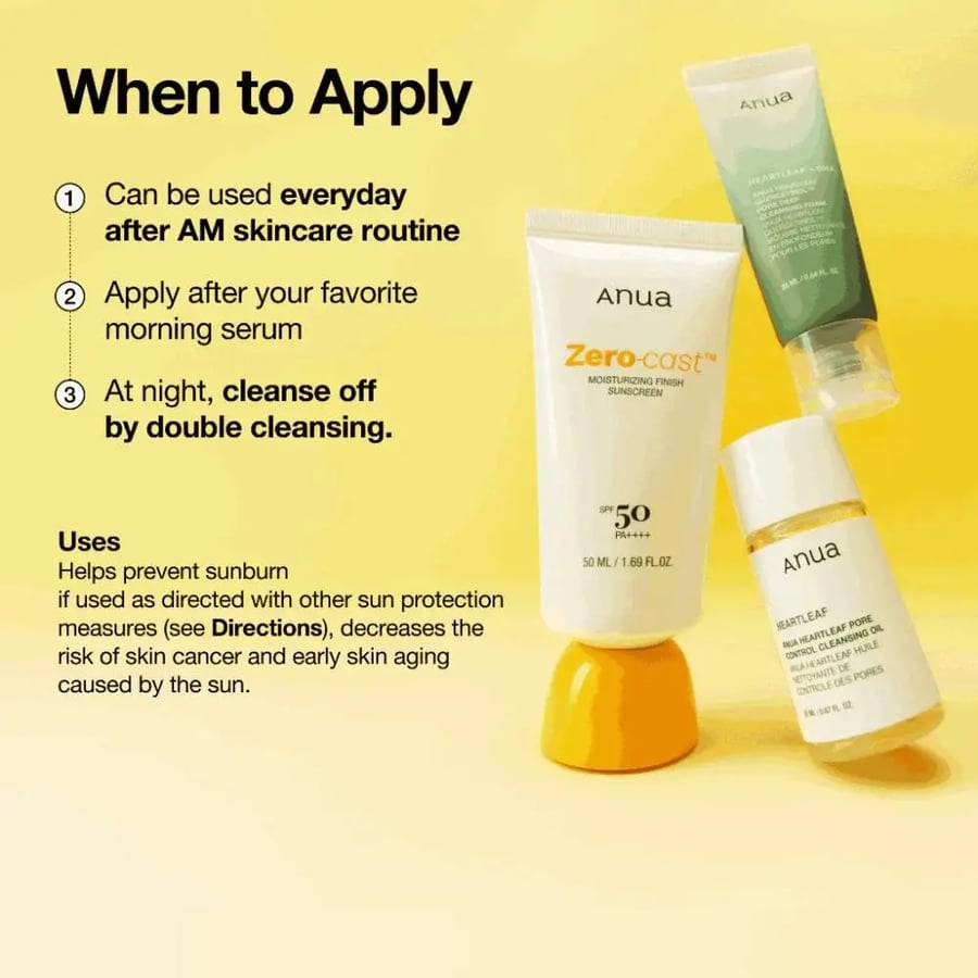 انوا - واقي شمس حماية SPF50+ مرطب زيرو كاست - 50 مل