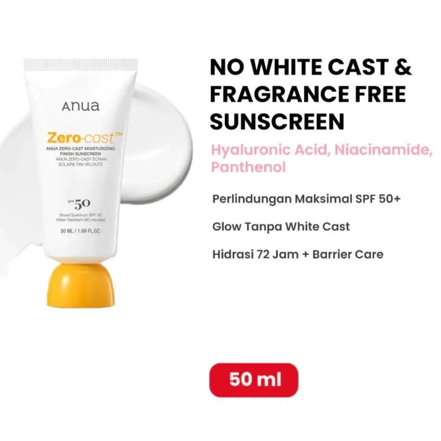 انوا - واقي شمس حماية SPF50+ مرطب زيرو كاست - 50 مل