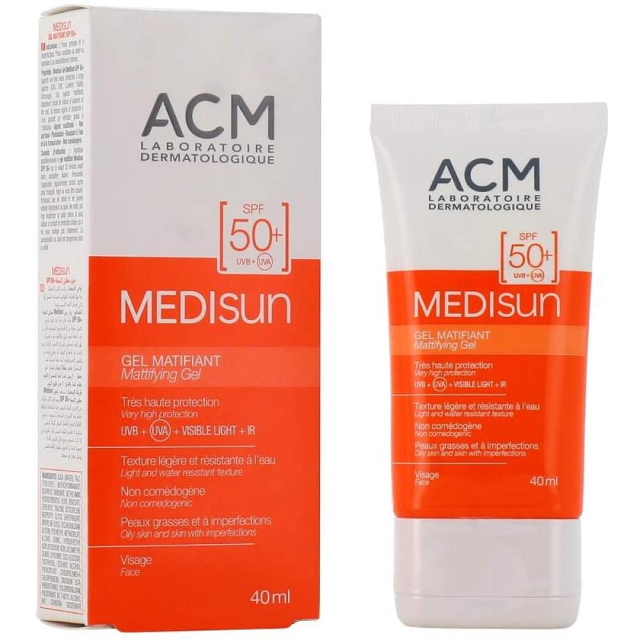 أي سي إم جل واقي شمسي SPF 50 - تأثير مطفي 40 مل
