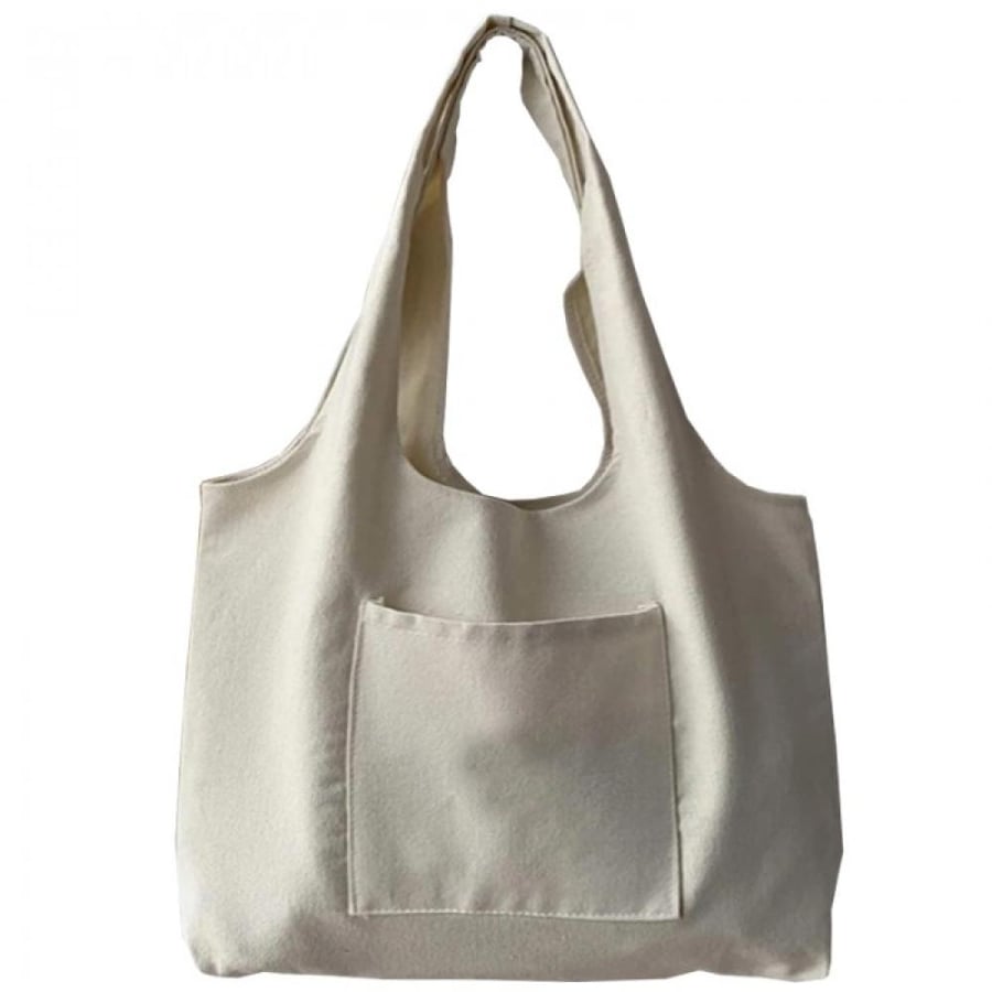 Totebag | صمم بنفسك لون بيج بجيب